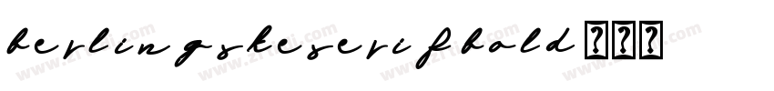 berlingskeserif bold字体转换